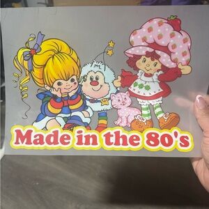 made in the 80s Strawberry shortcake and rainbow Brite vinyl